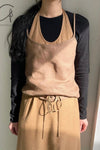 BASERANGE Free Drawstring Apron Dress Collection Portugal BAS-DRAP-RS-000-YUZONG Bath Brown